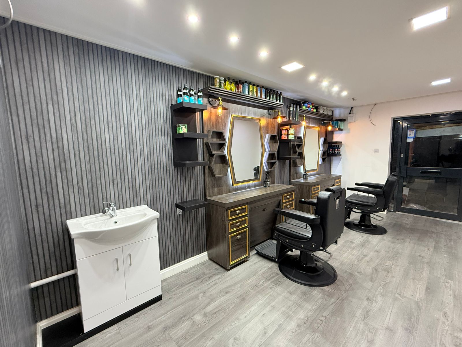 Ceylon Cut Barber Shop interior with modern stations